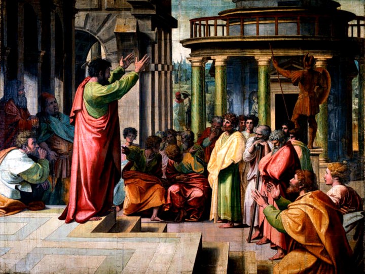 San Pablo predicando en Atenas